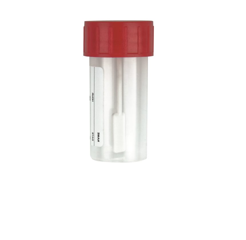 Pot ECBU 60ml fond plat stérile avec étiquette (70) – BIOSPHÉRE ...
